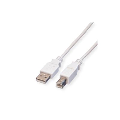 VALUE USB 2.0 Kabel, Typ A-B, weiß, 4,5 m Image