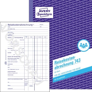 Avery Zweckform Reisekostenabrechnung 743 DIN A5 Image