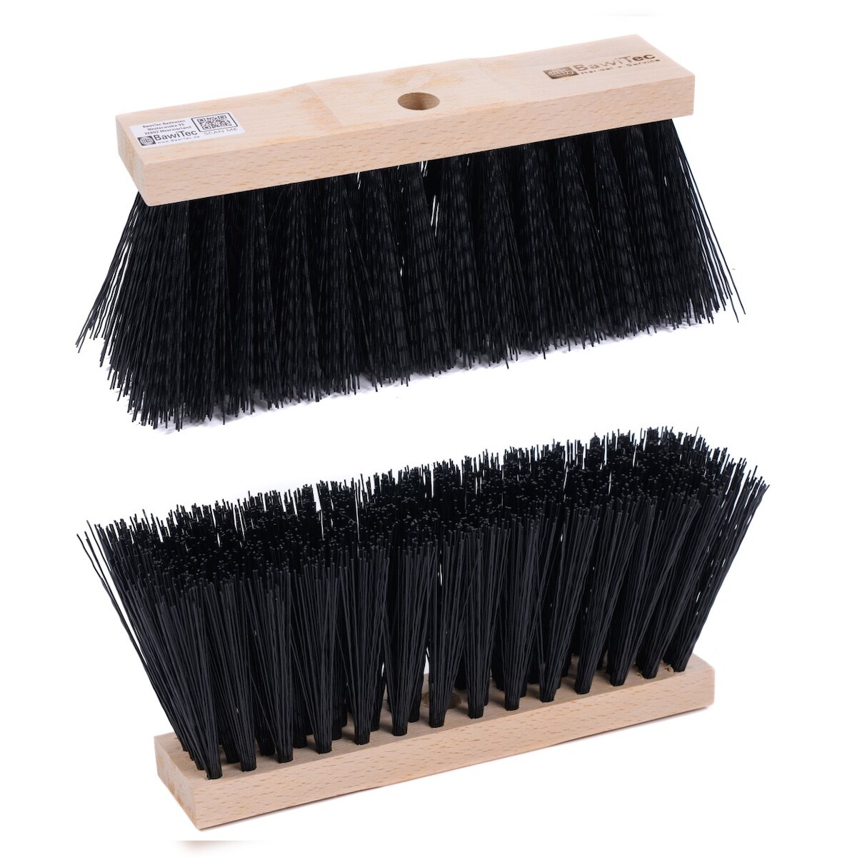 BawiTec Spezialbesen Straßenfeger 40cm Kunststoff-schwarz Kehrbesen Besen Straßenkehrer Feger Image