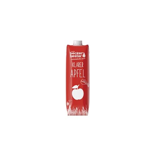 Beckers Bester Apfelsaft Klar 100 % Fruchtgehalt Tetra Pack 6 x 1 l (6 l)