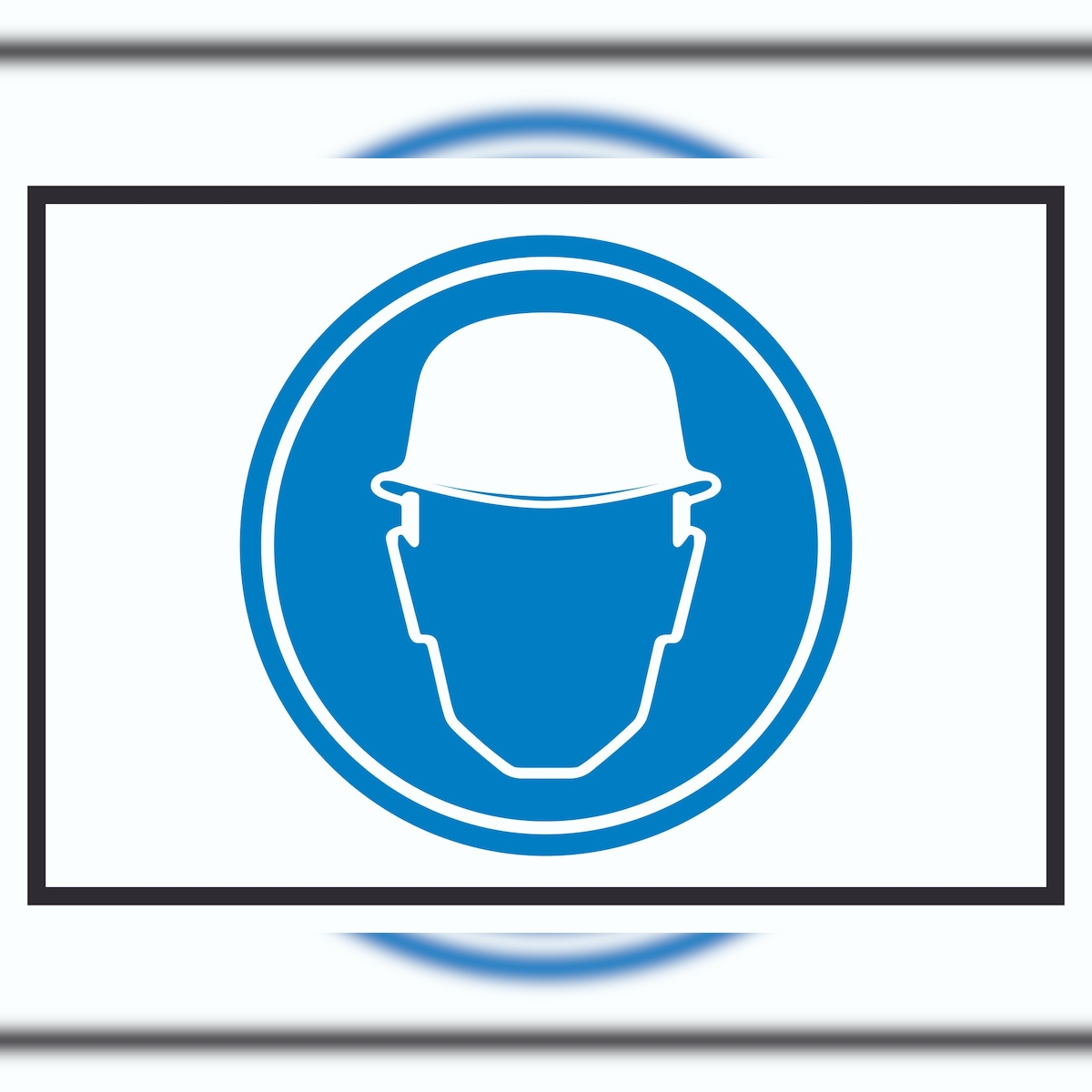 Schutzhelm tragen Symbol Schild A3 (297x420mm) Image