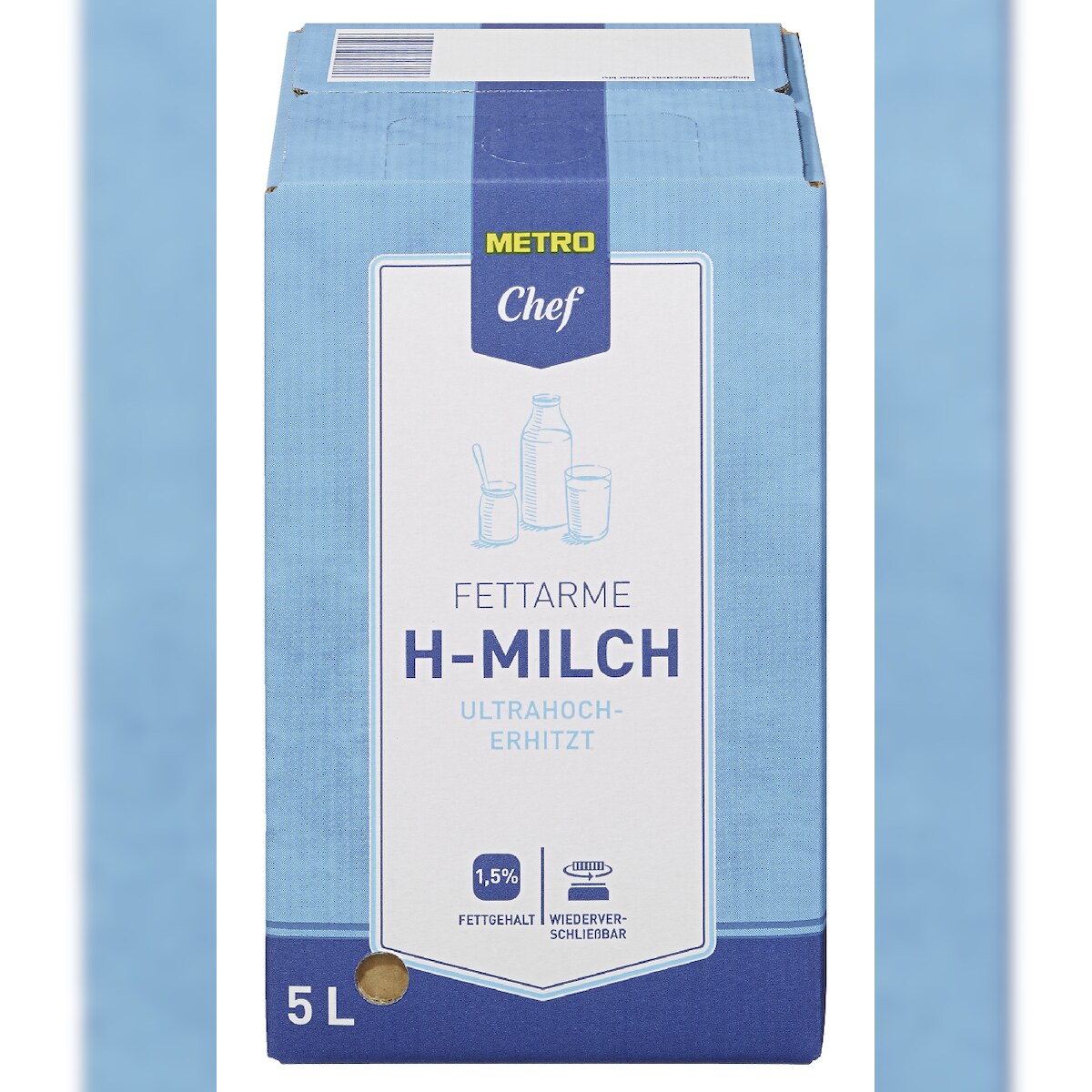 METRO Chef Fettarme H-Milch 1,5 % Fett (5 l) Image