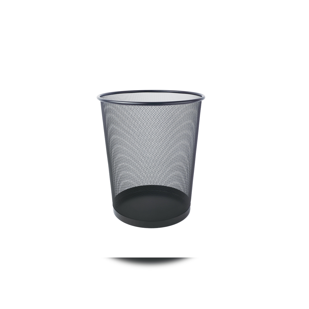 SIGMA Papierkorb, schwarz, Metall, rund, 18 L Image