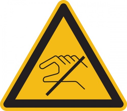 König Werbeanlagen Warnschild, Nicht berühren - praxisbewährt - 25 mm Folie selbstklebend Image