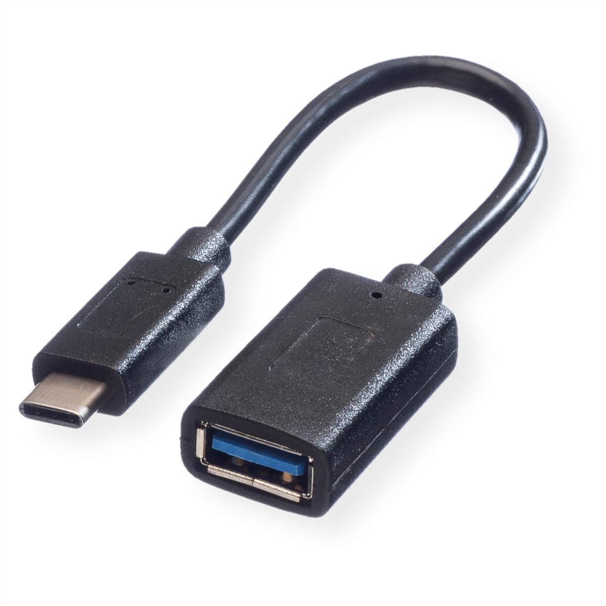 VALUE USB 3.2 Gen 1 Kabel, USB Typ C - A, ST/BU, OTG, schwarz, 0,15 m Image