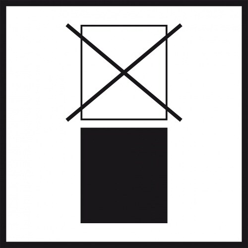 Aufkleber I Verpackungskennzeichen Nicht stapeln, Folie, seewasserbeständig, 100x100mm, IMDG-Code, ADR Image