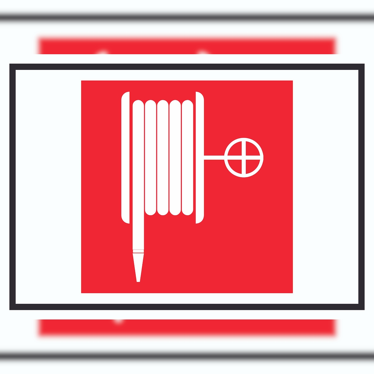 Feuerlöschschlauch Symbol Schild A3 (297x420mm) Image