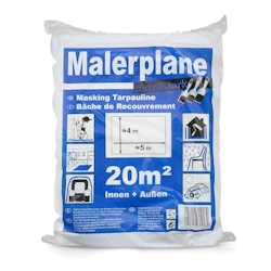 VEPATIM 2x Abdeckplane Malerplane Schutz für Innen- und Aussenbereich extra stark 4 x 5 m Image