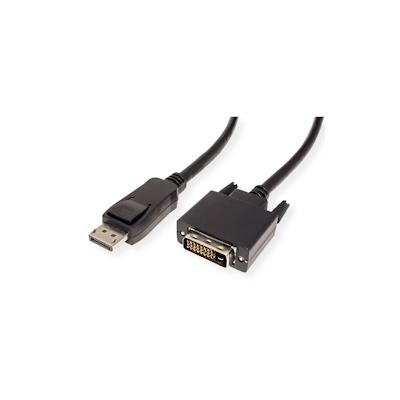 VALUE DisplayPort Kabel DP ST - DVI-D ST, schwarz, 1 m