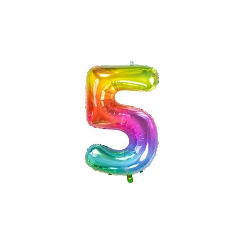 XL Folienballon Zahl 5 Yummy Gummy