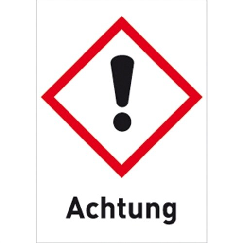 Aufkleber Gesundheitsgefahr (GHS 07) Achtung, Folie, 105x148 mm Image