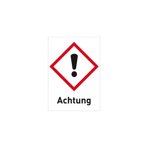 Aufkleber Gesundheitsgefahr (GHS 07) Achtung, Folie, 105x148 mm