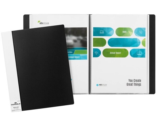 Sichtbuch Duralook A4 30 Hüllen sw Image