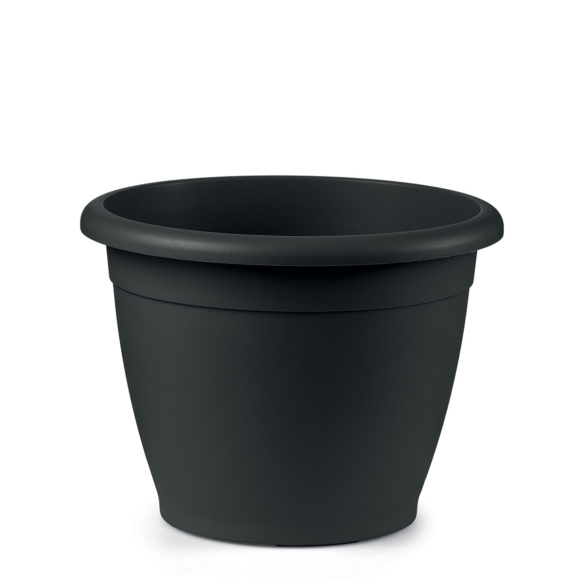 Pflanzgefäß Blumentopf Pflanztopf Naxos rund anthrazit Ø 20 x H 15 cm Veca Image