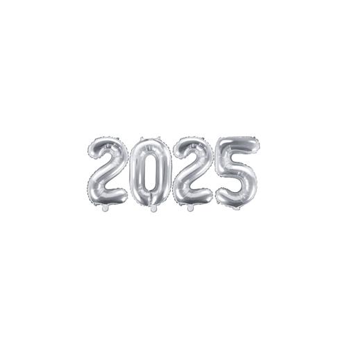 Folienballon 2024 silber Silvester