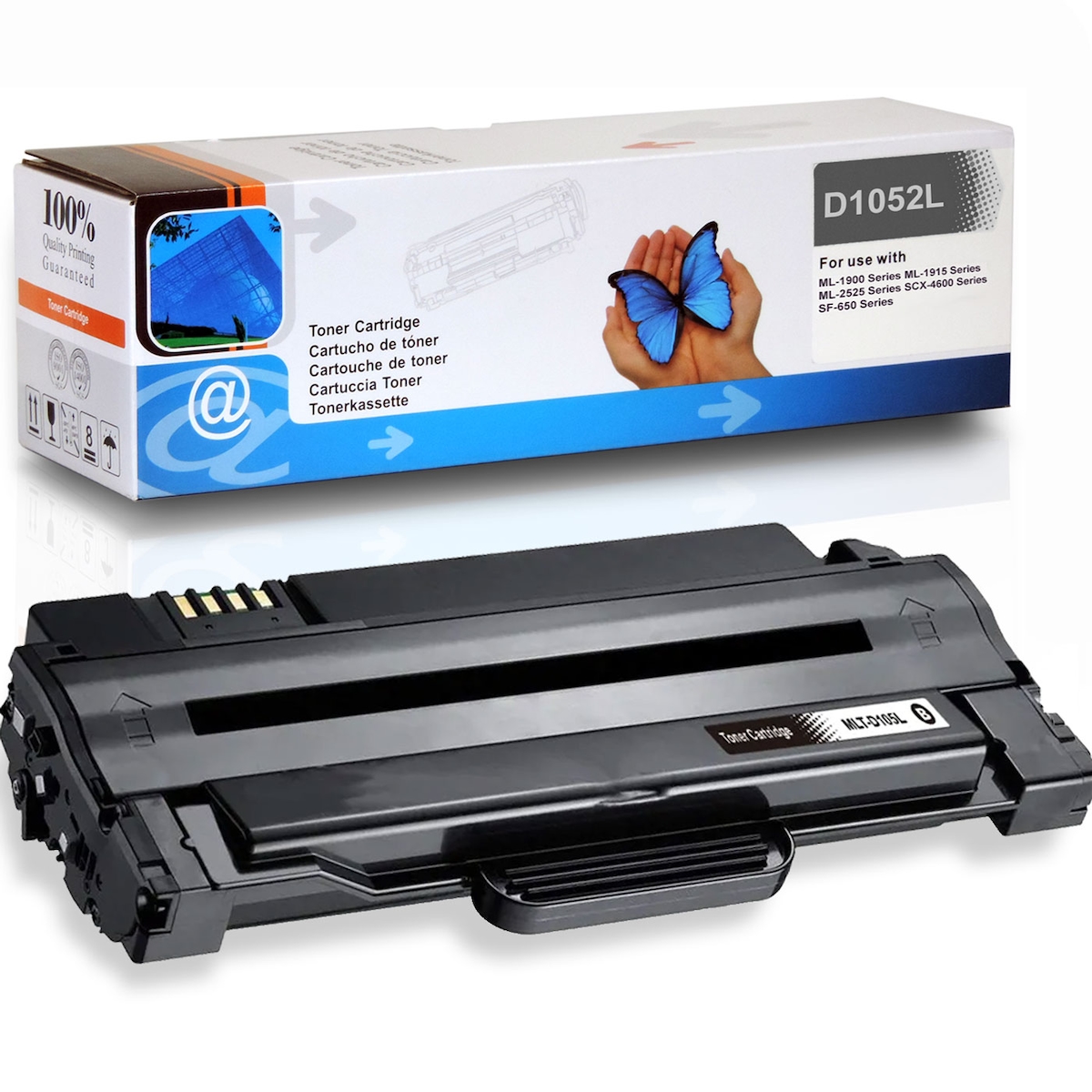 D&C Toner für Samsung ML-2540 R Tonerkassette Schwarz 2.500 Seiten kompatibel Samsung ML-2540R Drucker MLT-D1052L