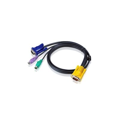 ATEN 2L-5202P KVM-Kabel VGA PS/2, schwarz, 1,8 m