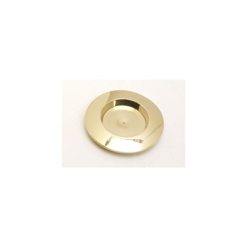 Kerzenhalter Messing Gold poliert für Ø 50 mm Kerzen, Taufkerzen, Hochzeitkerzen, Anlasskerzen
