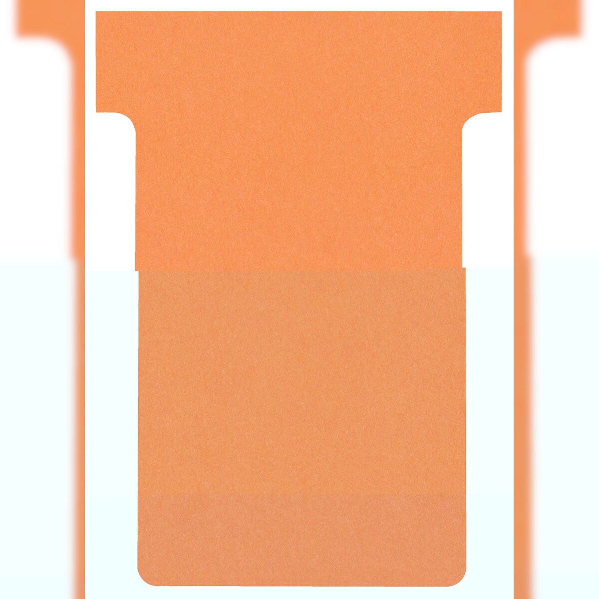 Nobo T-Steckkarten 2 Orange 6 x 8,5 cm 100 Stück Image