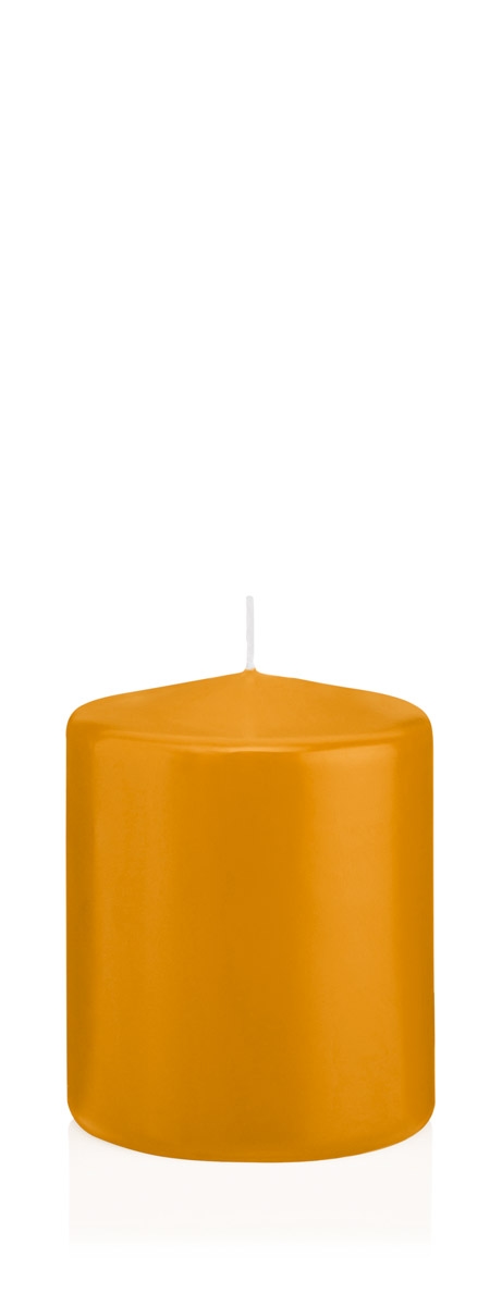 Wiedemann Kerzen Große Stumpenkerzen Natur Ø 78 x 100 mm, 8 Stück, 45 Brenndauer Image