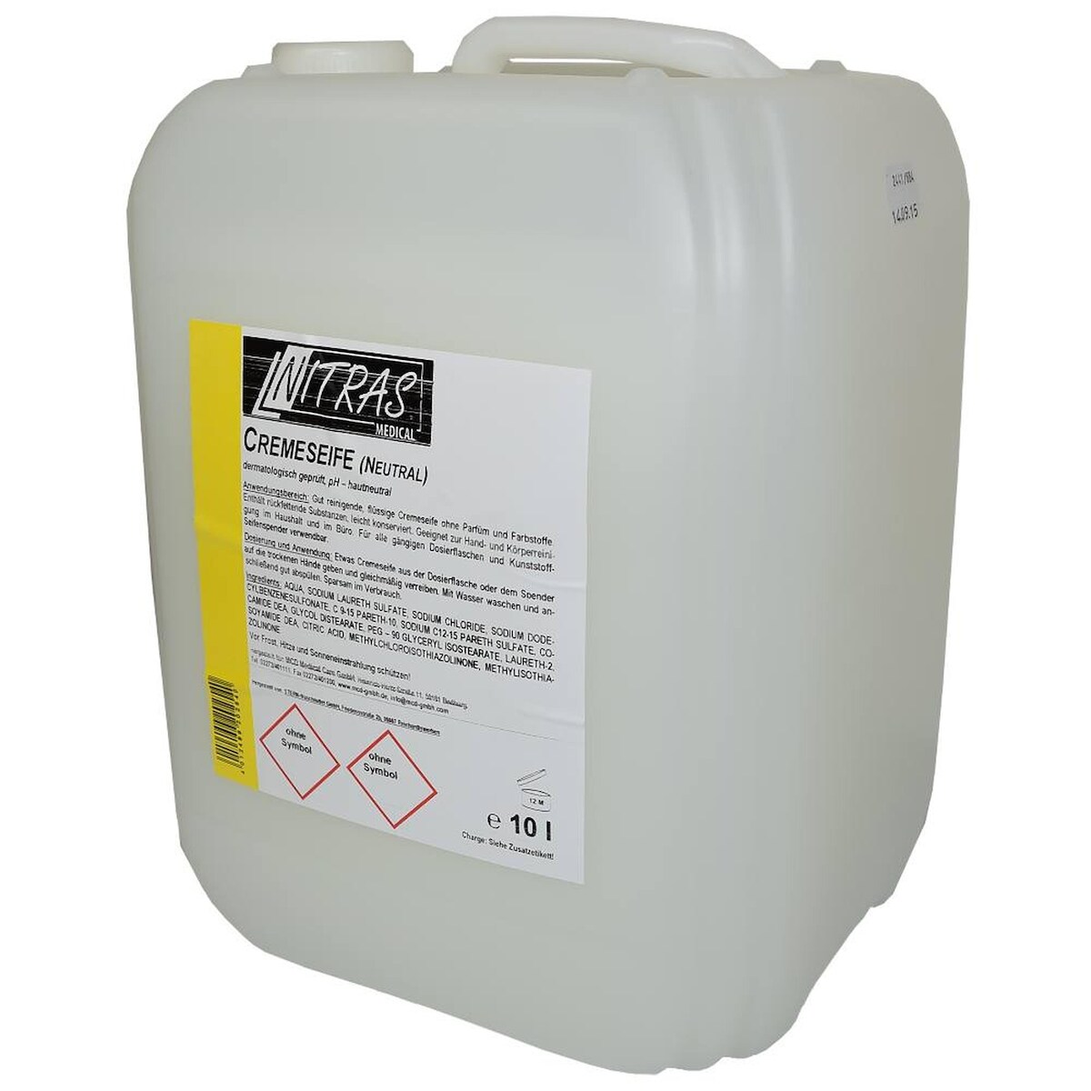MCD Medical Care Dental GmbH Nitras Medical Waschlotion | 10 L | flüssige Cremeseife mit Perlglanzeffekt Image