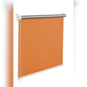 Thermorollo Verdunklungsrollo 100x200 cm orange Fensterrollo mit Thermobeschichtung 100% Abdunklung Image