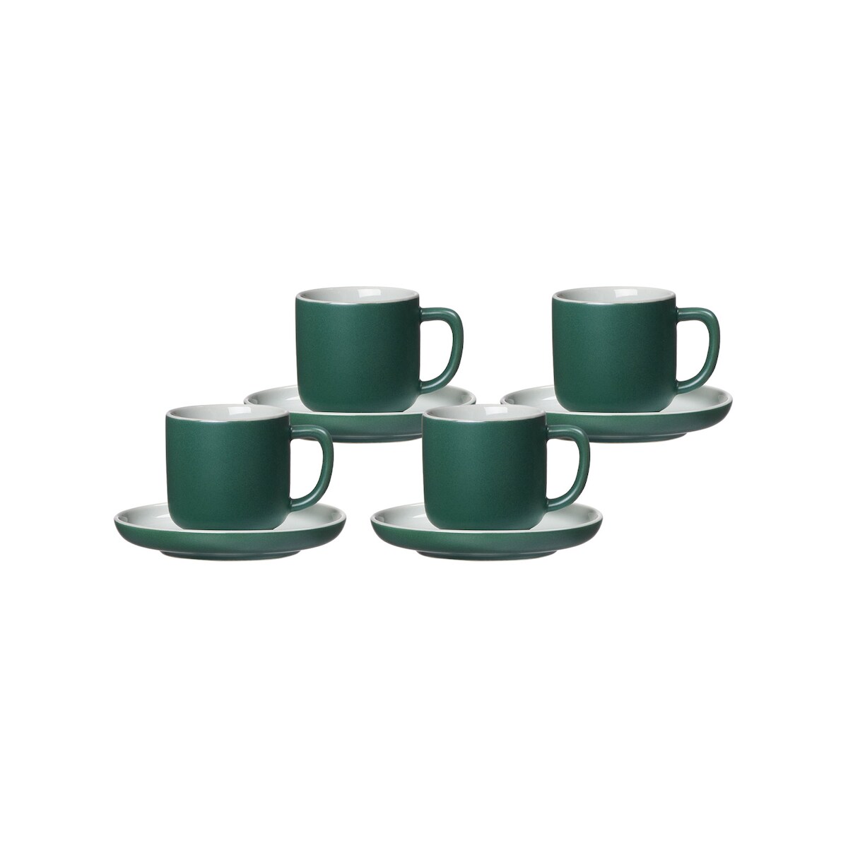 Ritzenhoff & Breker JASPER Espressotasse mit Untertasse 100 ml 4er Set grün Image