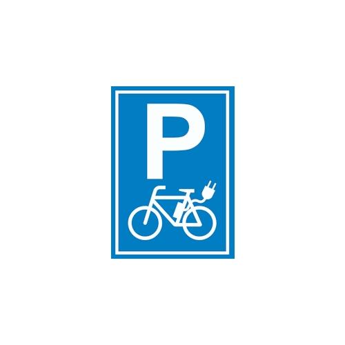 Parkplatz E-Bike Elektrorad Schild A5 (148x210mm)