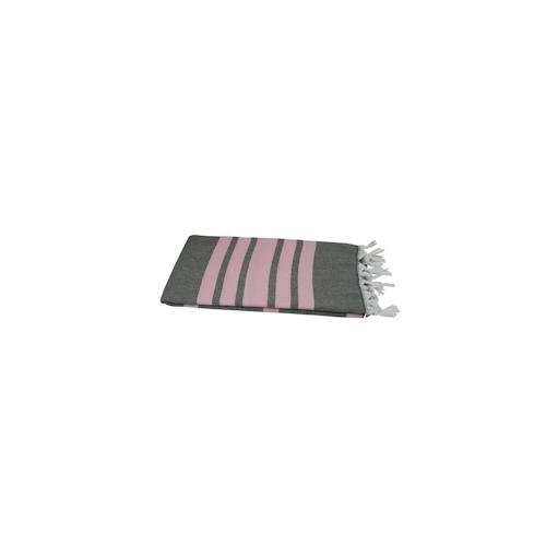 „Hamamtuch schwarz rosa 100×180 „“Fisch““ Saunatuch“