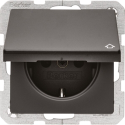 Berker SCHUKO-Steckdose anth/sa 47516066 Image