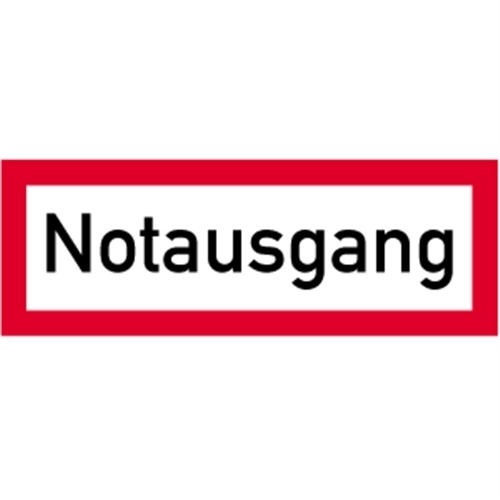 Aufkleber Notausgang, Folie, 297x105 mm Image