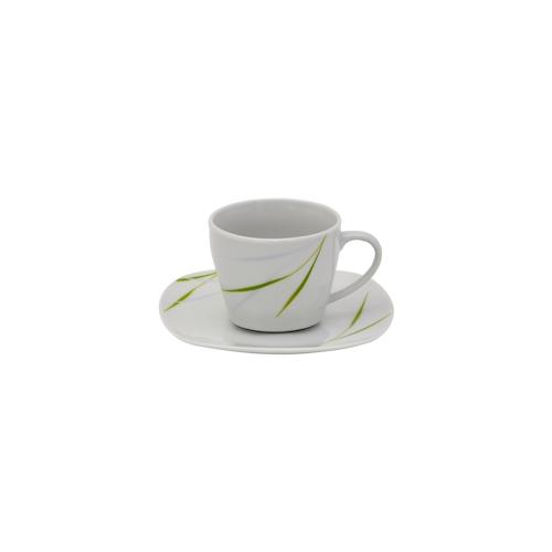 2tlg. Set Kaffeetasse 18cl mit Kaffeeuntertasse 14,5cm Aviva