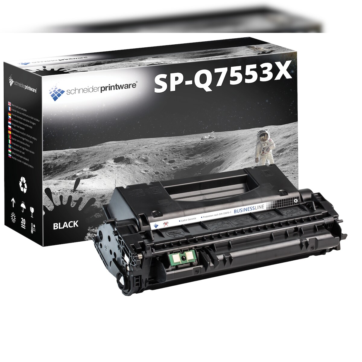 Schneiderprintware Schneider Printware Toner 50% mehr Leistung ersetzt HP Q7553X / 53X 7.000 Seiten Image