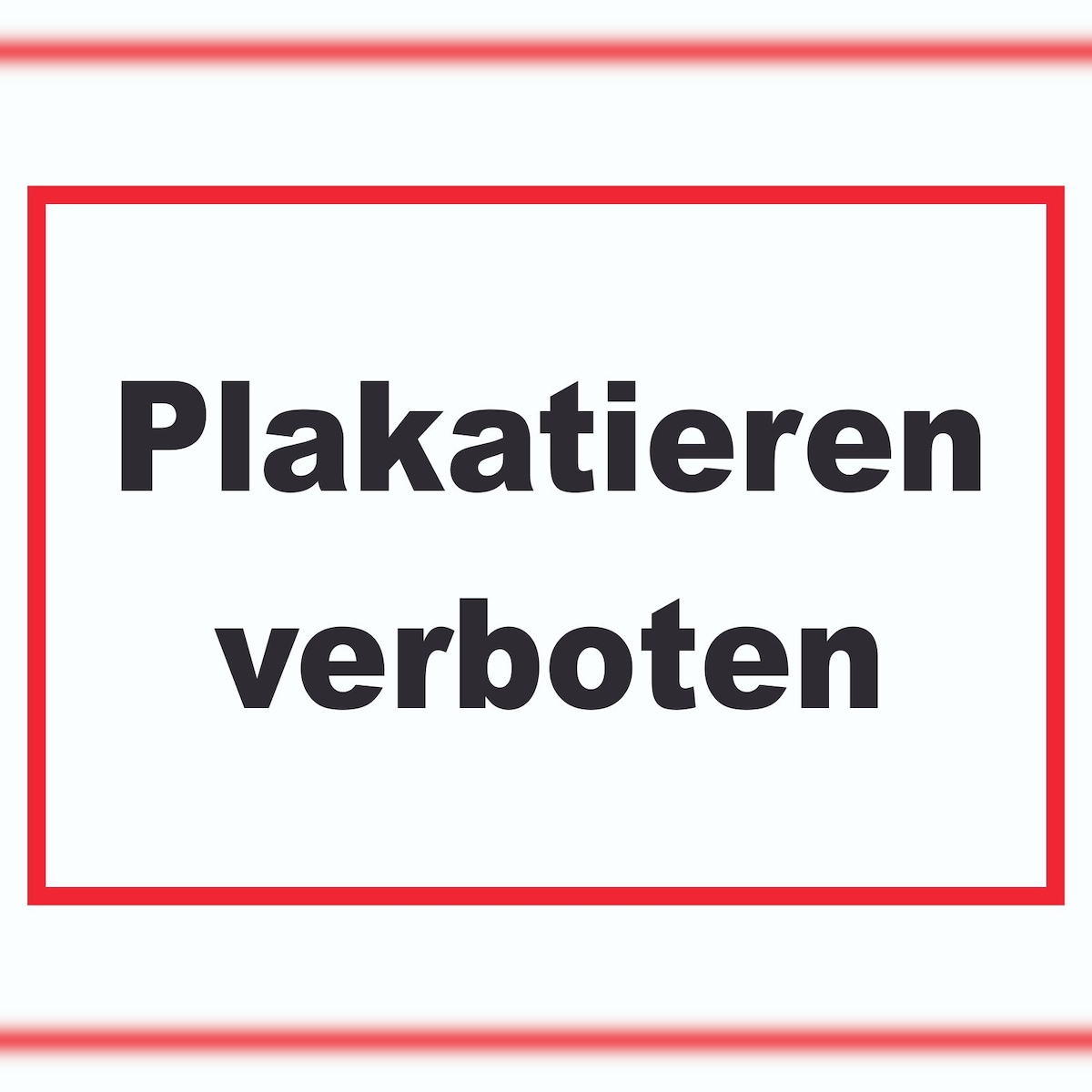 Plakatieren verboten Schild A6 (105x148mm) Image
