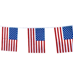 Kunststoff Flaggenkette `USA` Image