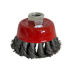 Vago-Tools 1x Topfbürste 100mm gezopft Winkelschleifer Image