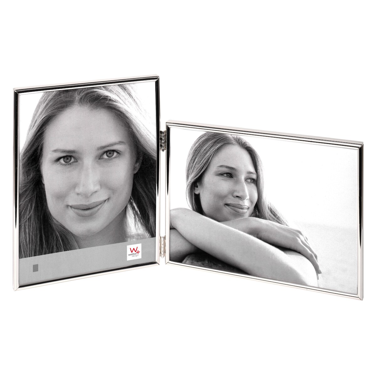 walther + design Chloe Portraitrahmen, silber, 2x 10x15 cm Image