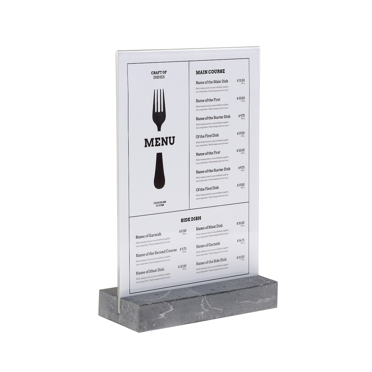 Tischaufsteller Europel A4 Polystone anthrazit 351022 Image