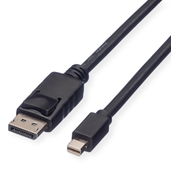 ROLINE GREEN DisplayPort Kabel, DP ST - Mini DP ST, TPE, schwarz, 2 m Image