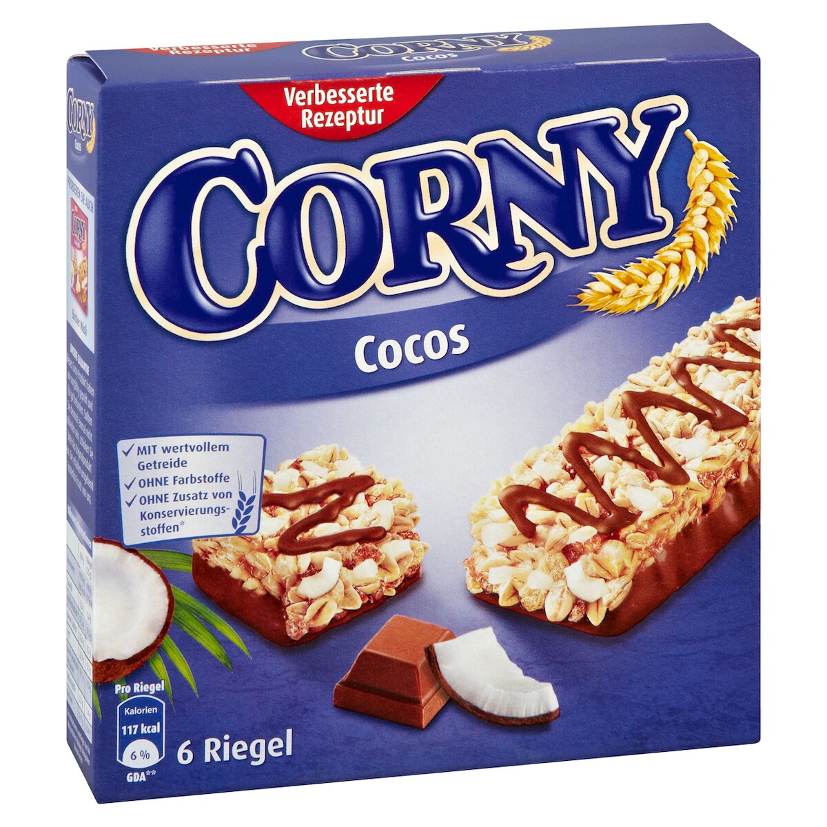 Corny Müsliriegel Kokos in Milchschokolade 6 Stück x 25 g (150g) Image