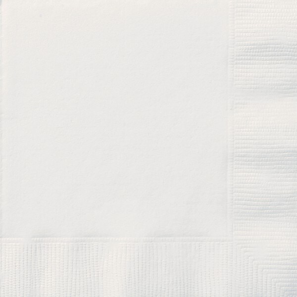 20 grosse Servietten weiss Image