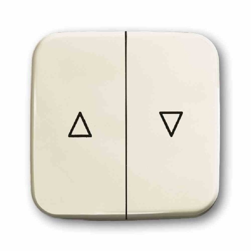 Busch-Jaeger DURO 2000 SI Wippe zweiteilig, Jalousie, weiß, glänzend, Symbol Pfeile Image