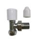 Plumbob Chrome-Plated Angled Radiator Valve - 15mm