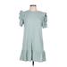 Good Luck Gem Casual Dress: Green Dresses - Women's Size Large