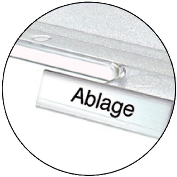 HAN Beschriftungsclip für Briefkörbe transparent, mit Beschriftungsbogen Image