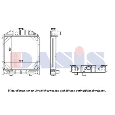 AKS DASIS Kühler, Motorkühlung Universal 440494N Image