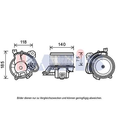 AKS DASIS Innenraumgebläse für ALFAROME/FIAT/LANCI 77365038 018008N