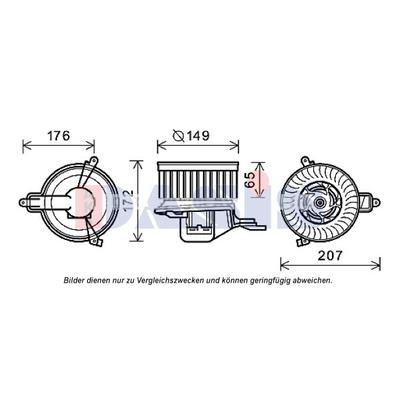 AKS DASIS Innenraumgebläse für CITROËN/PEUGEOT 6441R5 068058N