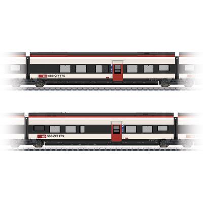 Personenwagen MÄRKLIN "Ergänzungswagen-Set 1 zum RABe 501 Giruno - 43461" Modelleisenbahn-Fahrzeuge rot (weiß, schwarz, rot) Kinder Loks Wägen