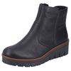Winterstiefelette RIEKER, Damen, Gr. 42, schwarz, Lederimitat, klassisch, Schuhe, mit modischem 4,5 cm Keilabsatz